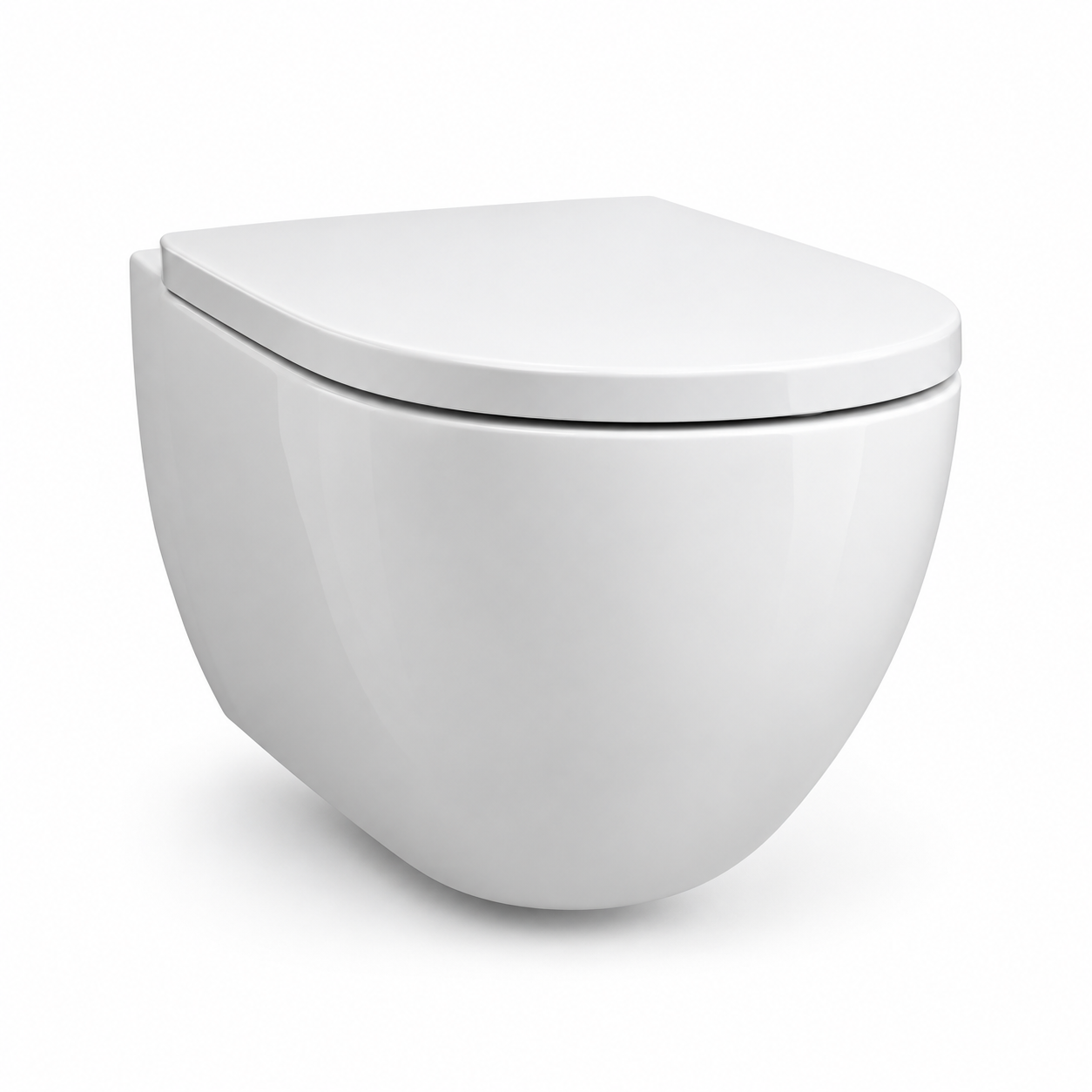modern floating toilet on white modern floating toilet on white